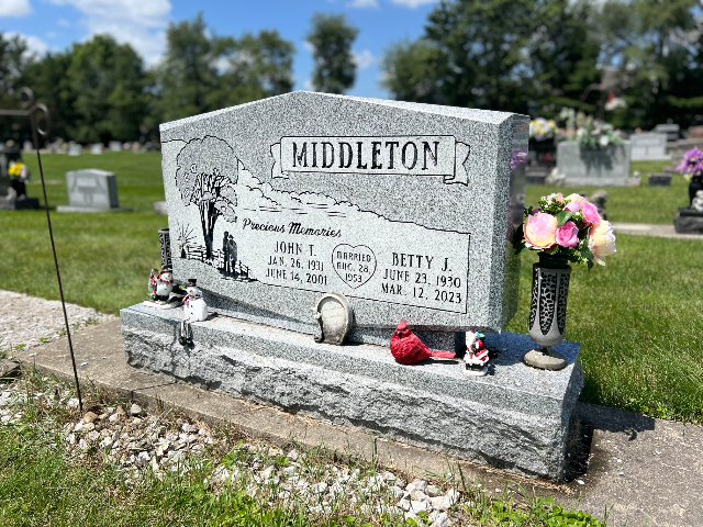 Flower delivery for Betty Jo (Kennedy) Middleton