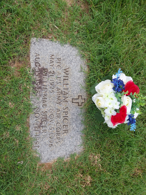 Flower delivery for Willie Mae Spicer