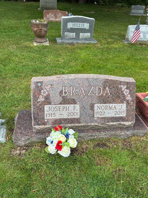 Flower delivery for Joseph F. Brazda