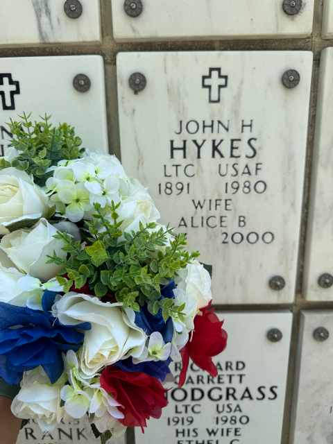 Flower delivery for John Henry Hykes
