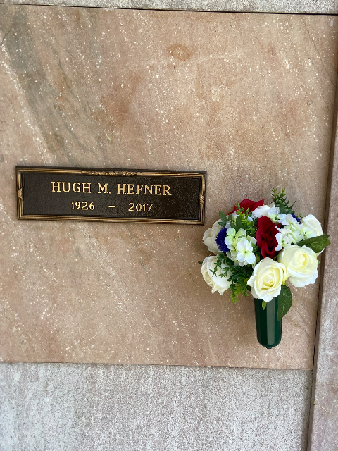 Flower delivery for Hugh Hefner