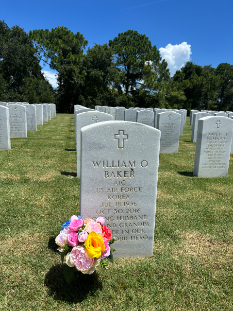 Flower delivery for William DAD Baker