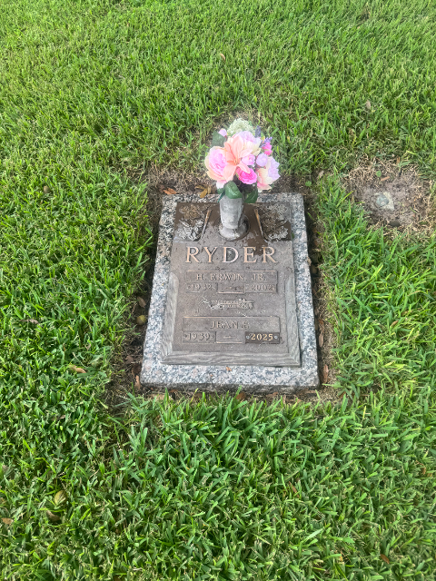 Flower delivery for Jean Elizabeth Ryder