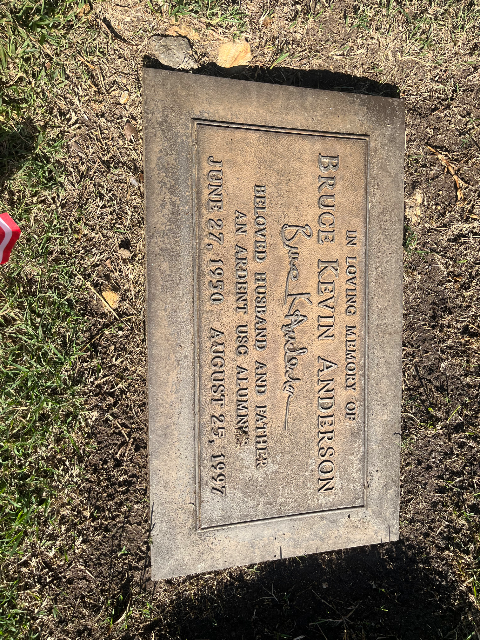 Flower delivery for Bruce Kevin Anderson