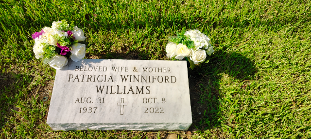 Flower delivery for Patricia Ann Williams