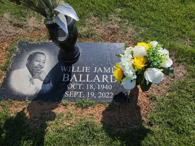 Flower delivery for Willie James Ballard