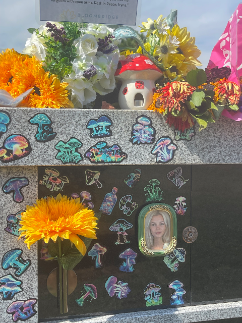 Flower delivery for Iryna Zarutska