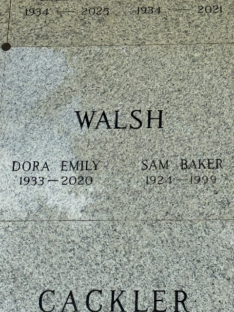 Flower delivery for Sam Baker Walsh