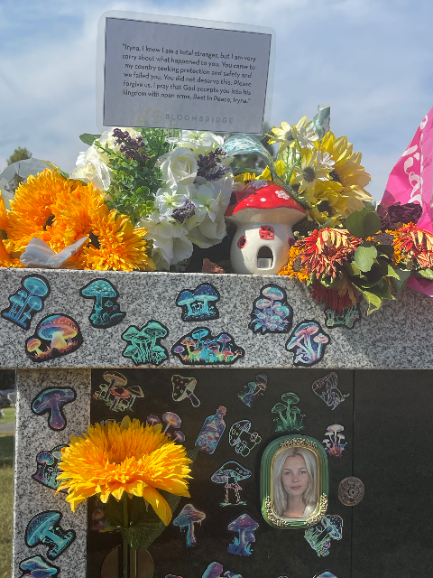 Flower delivery for Iryna Zarutska