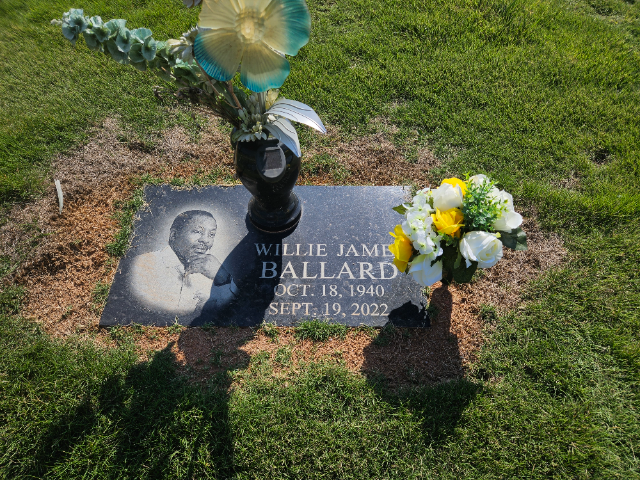 Flower delivery for Willie James Ballard