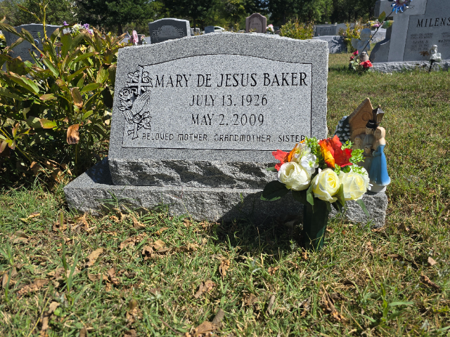 Flower delivery for Mary Baker