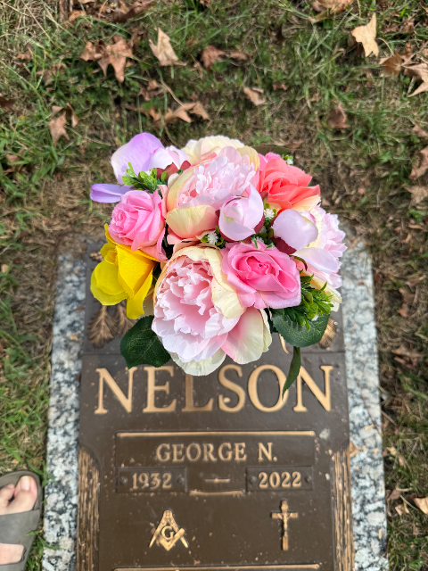 Flower delivery for George N. N. Nelson