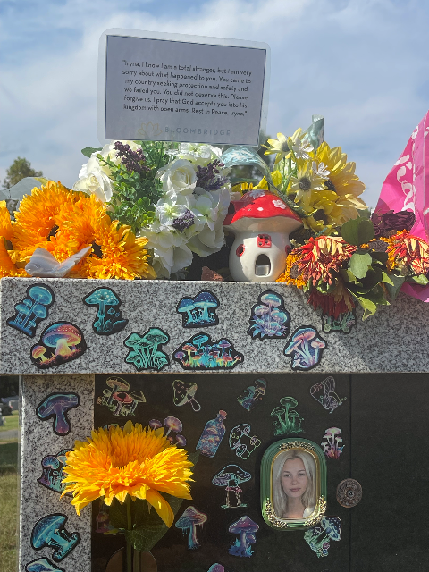 Flower delivery for Iryna Zarutska