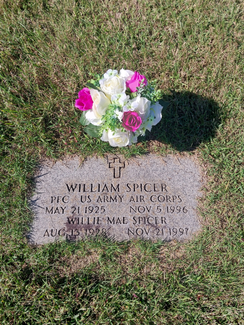Flower delivery for Willie Mae Spicer