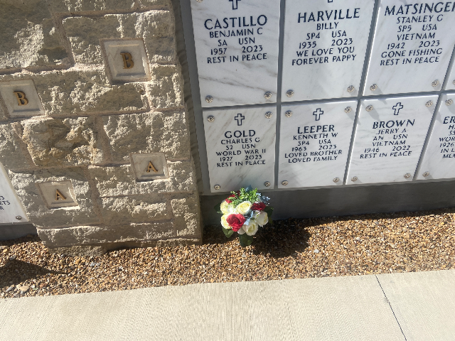 Flower delivery for Charles Gordon Gold