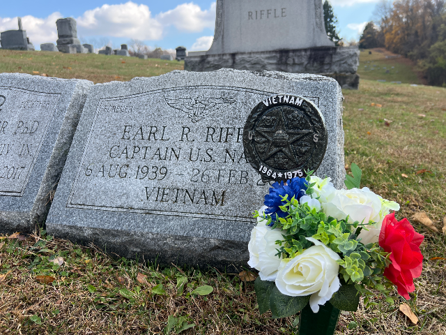 Flower delivery for Captain Earl Robert Riffle