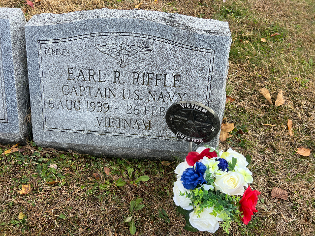 Flower delivery for Captain Earl Robert Riffle