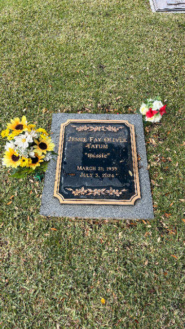 Flower delivery for Jessie Fay Tatum