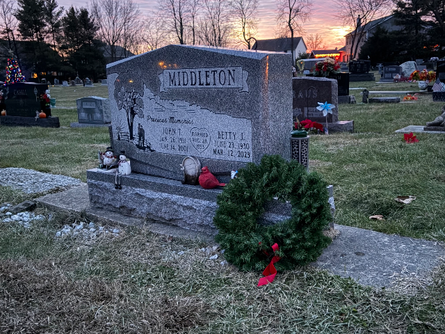 Flower delivery for Betty Jo (Kennedy) Middleton