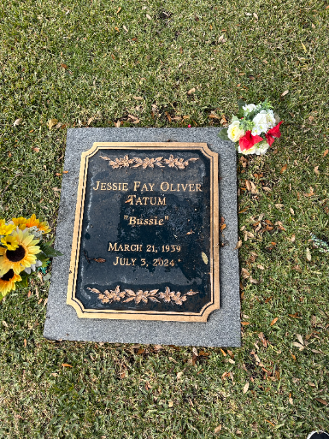 Flower delivery for Jessie Fay Tatum