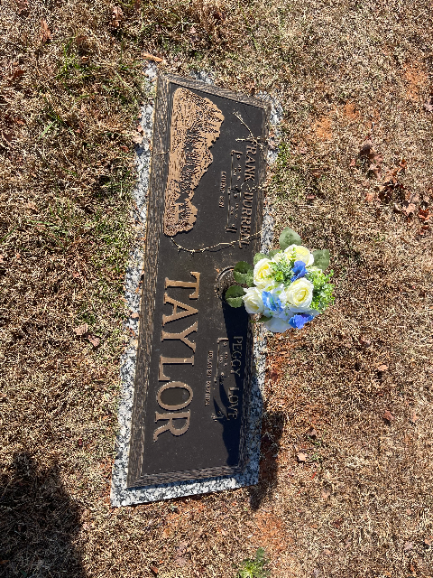 Flower delivery for Frank Durrell “Dewey” Taylor