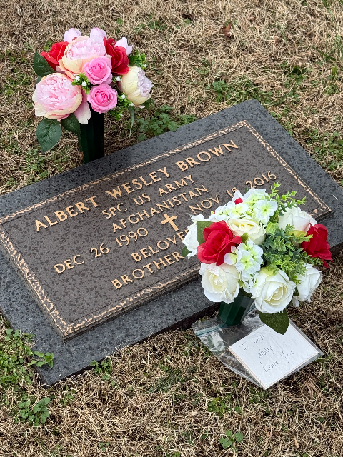 Flower delivery for Albert Wesley Brown