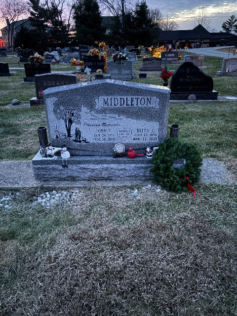 Flower delivery for Betty Jo (Kennedy) Middleton