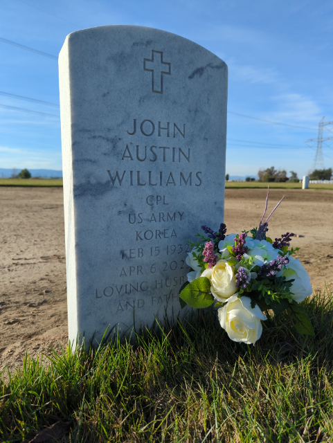 Flower delivery for John Austin Williams