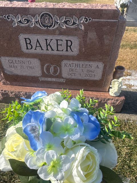 Flower delivery for Kathleen A. Baker