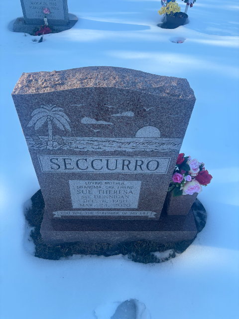 Flower delivery for Sue Seccurro