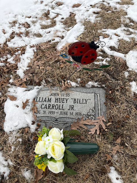Flower delivery for William Huey Carroll