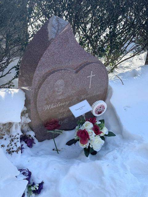 Flower delivery for Whitney Houston