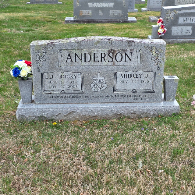 Flower delivery for L J Rocky Anderson