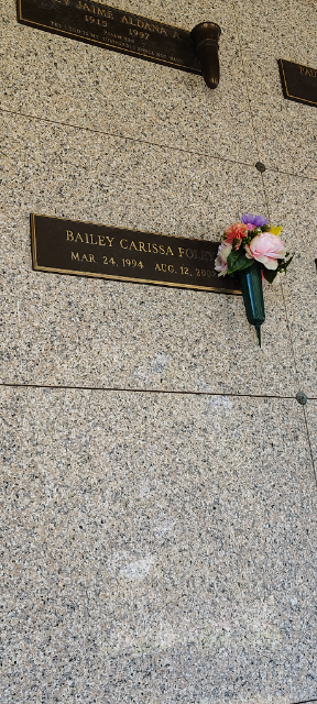 Flower delivery for Bailey Carissa Foley