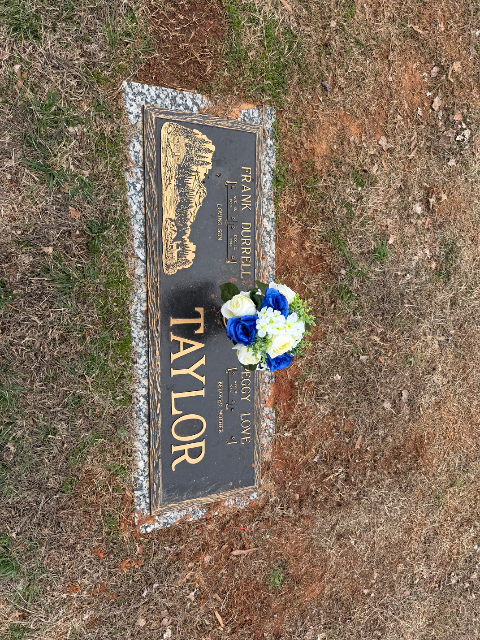 Flower delivery for Frank Durrell “Dewey” Taylor