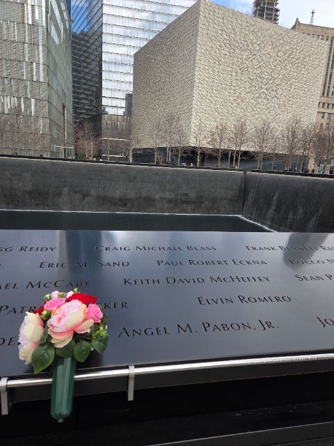 Flower delivery for Angel M. Pabon