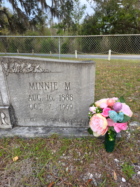 Flower delivery for Minnie Wheeler