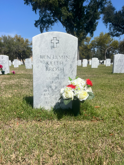 Flower delivery for Benjamin Keith Brosh