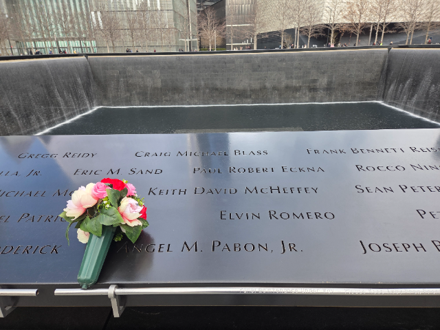 Flower delivery for Angel M. Pabon