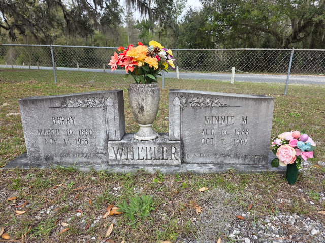 Flower delivery for Minnie Wheeler