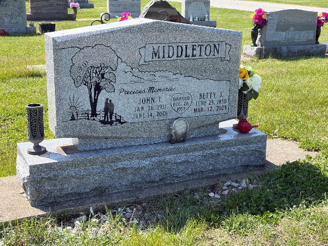 Flower delivery for Betty Jo (Kennedy) Middleton