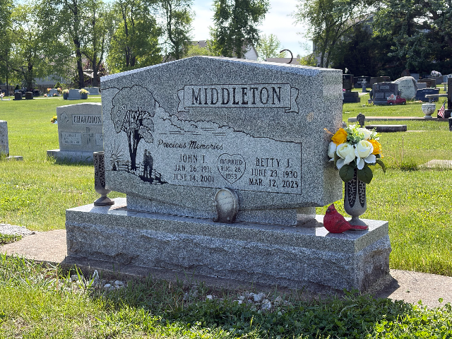 Flower delivery for Betty Jo (Kennedy) Middleton