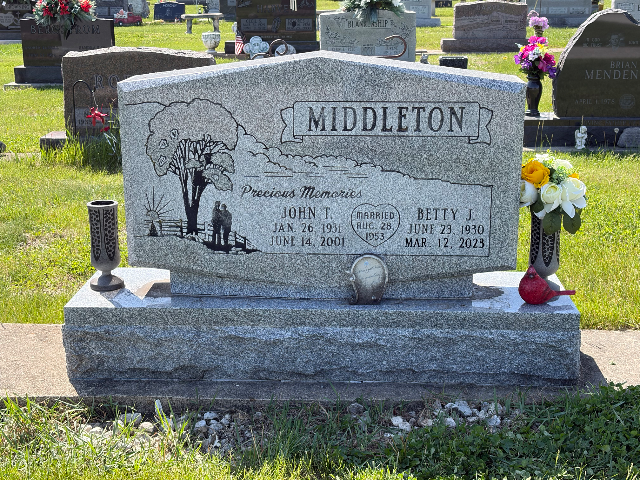 Flower delivery for Betty Jo (Kennedy) Middleton