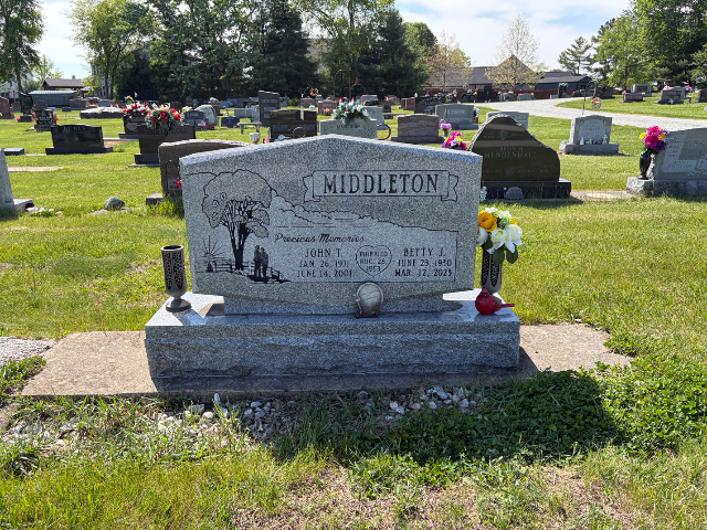 Flower delivery for Betty Jo (Kennedy) Middleton