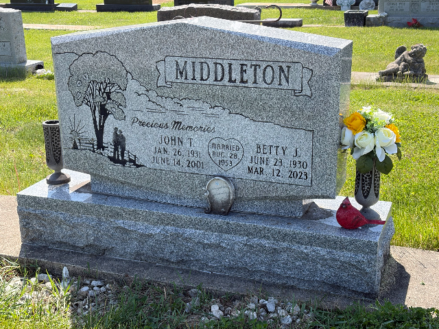 Flower delivery for Betty Jo (Kennedy) Middleton
