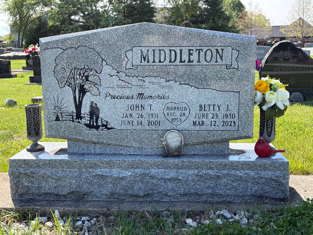 Flower delivery for Betty Jo (Kennedy) Middleton