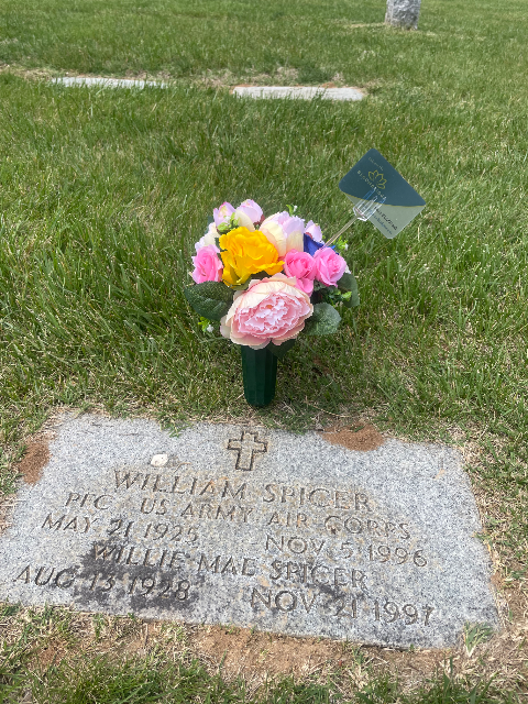 Flower delivery for Willie Mae Spicer