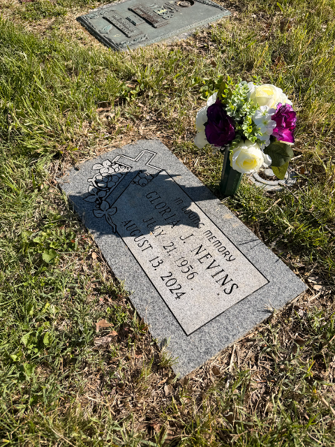 Flower delivery for gloria j nevins