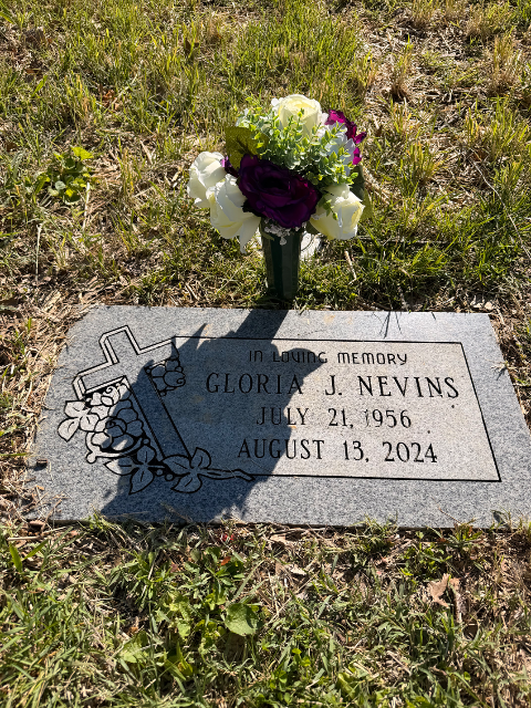 Flower delivery for gloria j nevins