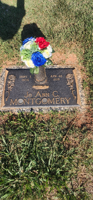 Flower delivery for Mary JoAnn Montgomery